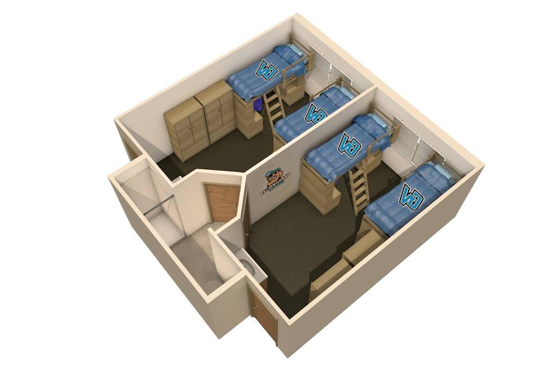 Image of suite style floor plan